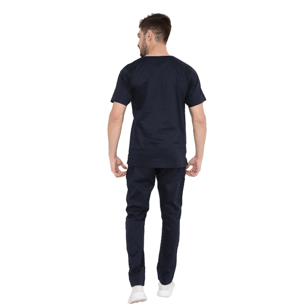 Men's Stretch Scrub Suit LYCO V - 2 Free Embroidery (SLIM FIT) - Uwears®