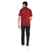 Modern Half Sleeve Chef Coat Snap Button (Maroon/Black) - Free Embroidery - Uwears®