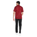 Modern Half Sleeve Chef Coat Snap Button (Maroon/Black) - Free Embroidery - Uwears®