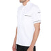 Modern Half Sleeve Chef Coat Snap Button (White/Black) - Free Embroidery - Uwears®