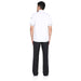 Modern Half Sleeve Chef Coat Snap Button (White/Black) - Free Embroidery - Uwears®