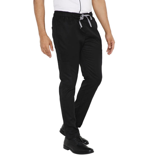 Multipurpose Unisex Pants /Trousers for Coats & Scrubs - Black - Uwears®