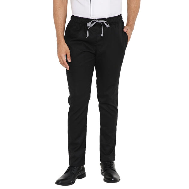 Multipurpose Unisex Pants /Trousers for Coats & Scrubs - Black - Uwears®