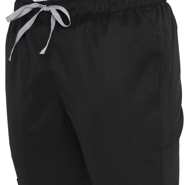 Multipurpose Unisex Pants /Trousers for Coats & Scrubs - Black - Uwears®