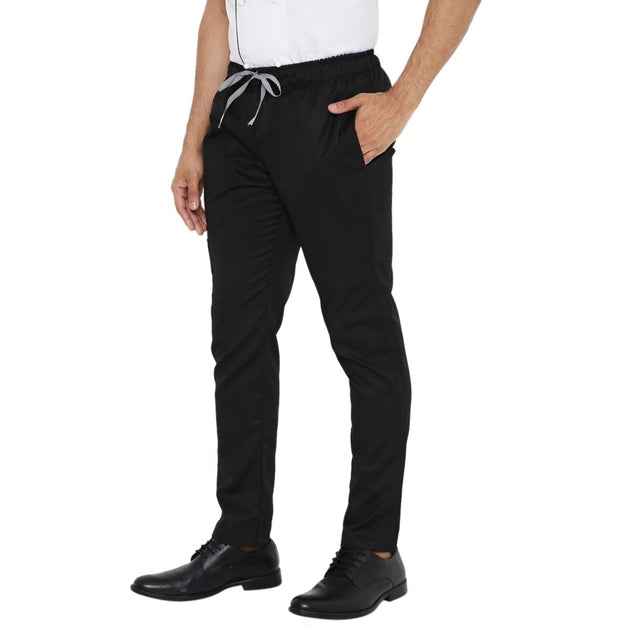 Multipurpose Unisex Pants /Trousers for Coats & Scrubs - Black - Uwears®
