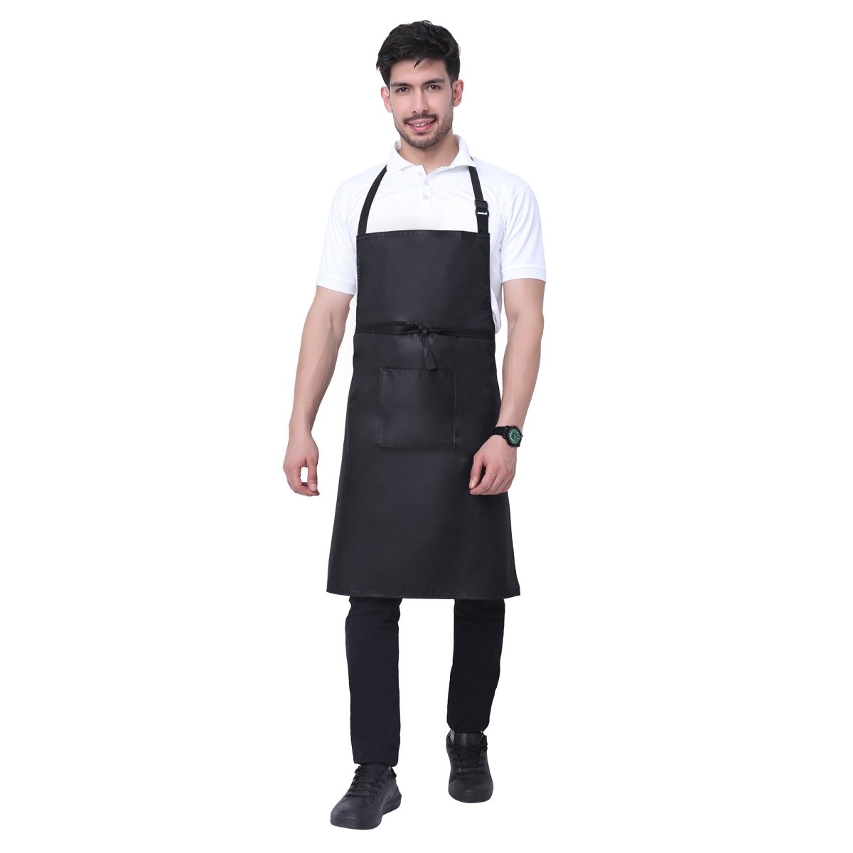 Pack of 2 Waterproof Kitchen Apron (Black) - Uwears®