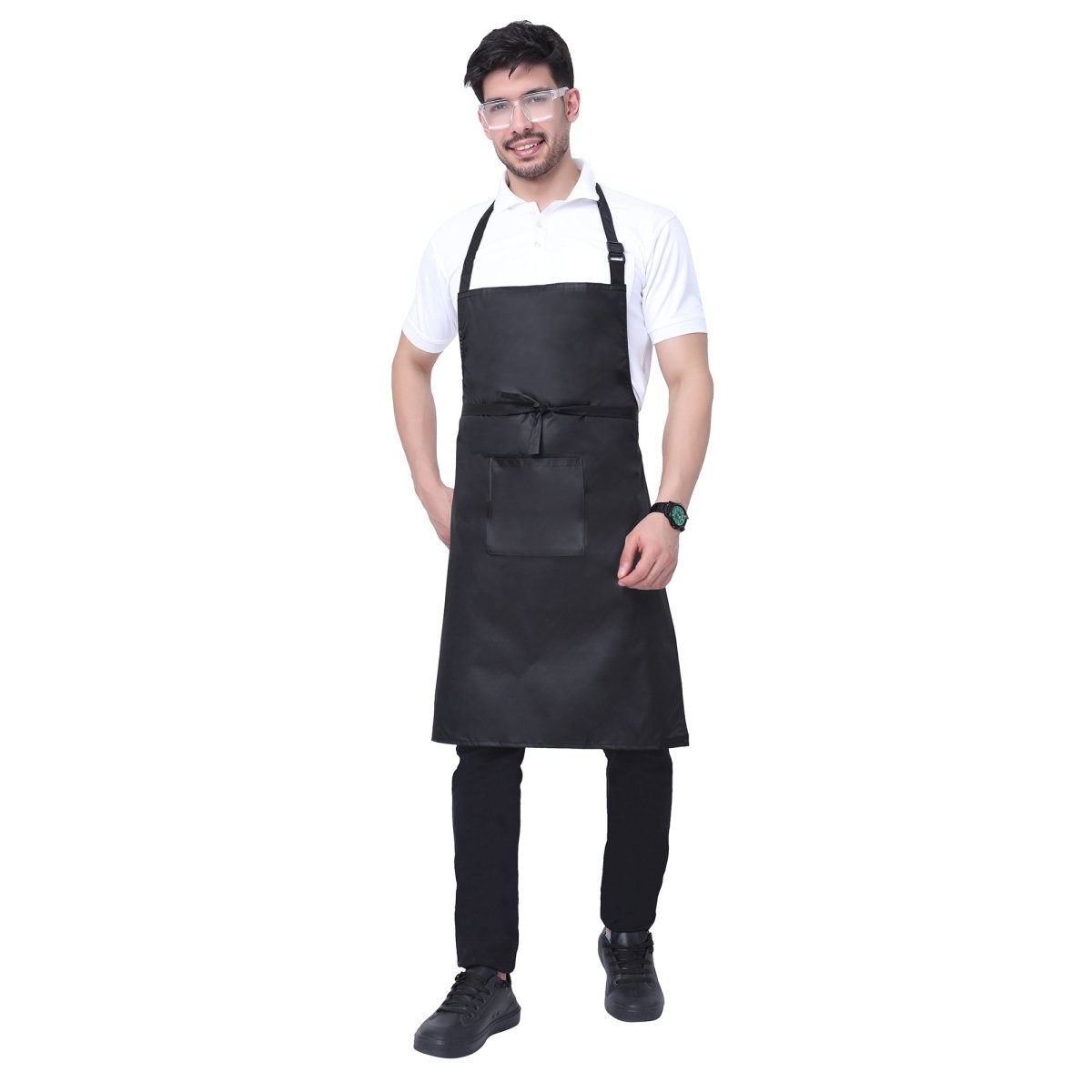 Pack of 2 Waterproof Kitchen Apron (Black) - Uwears®