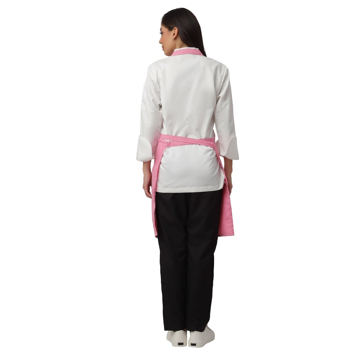 Pack of 4 Kitchen Apron (Baby Pink) - Free Logo - Uwears®
