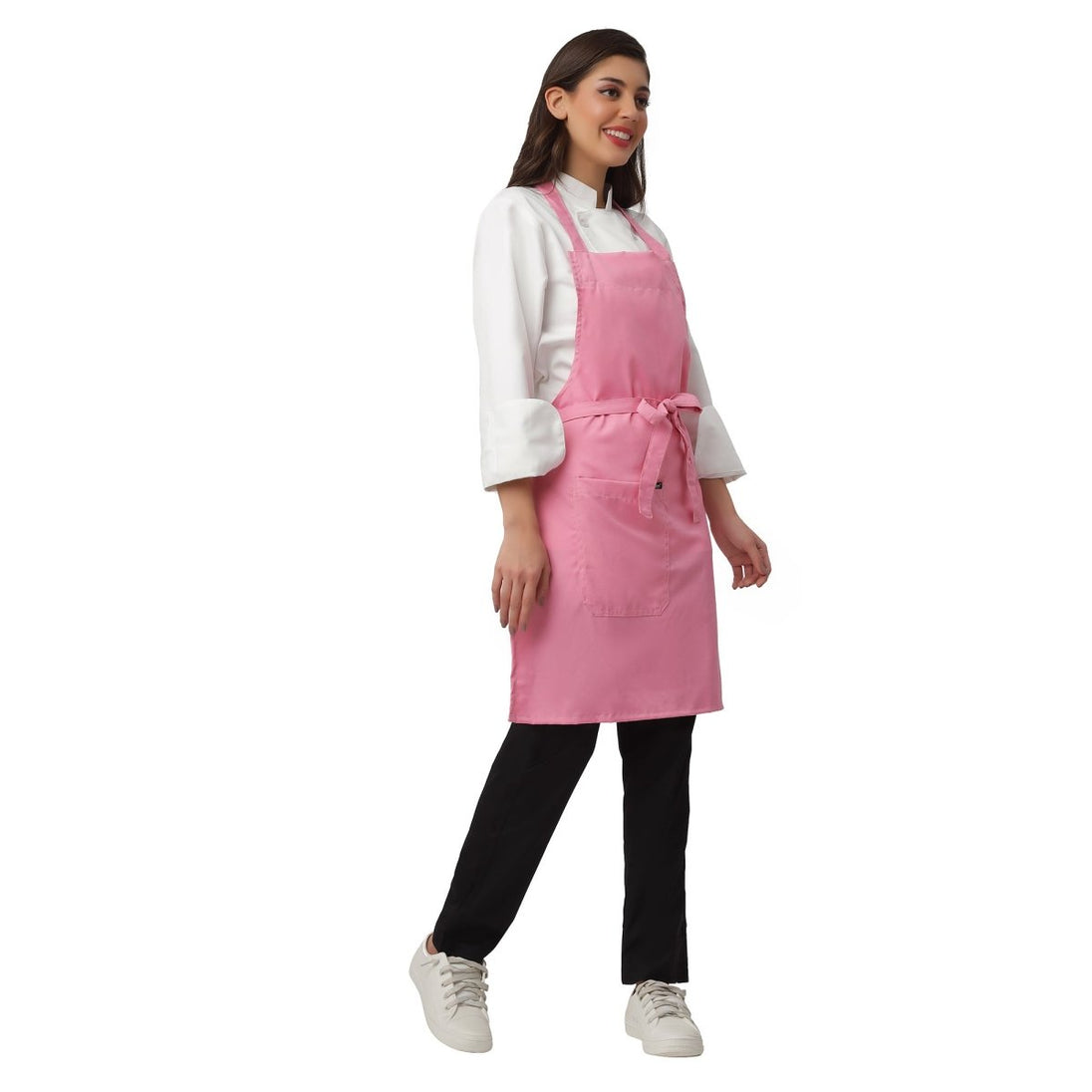 Pack of 4 Kitchen Apron (Baby Pink) - Free Logo - Uwears®
