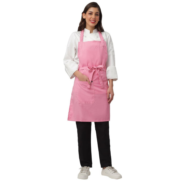 Pack of 4 Kitchen Apron (Baby Pink) - Free Logo - Uwears®