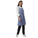 Custom logo on ceil blue kitchen aprons — free embroidery bulk order India
