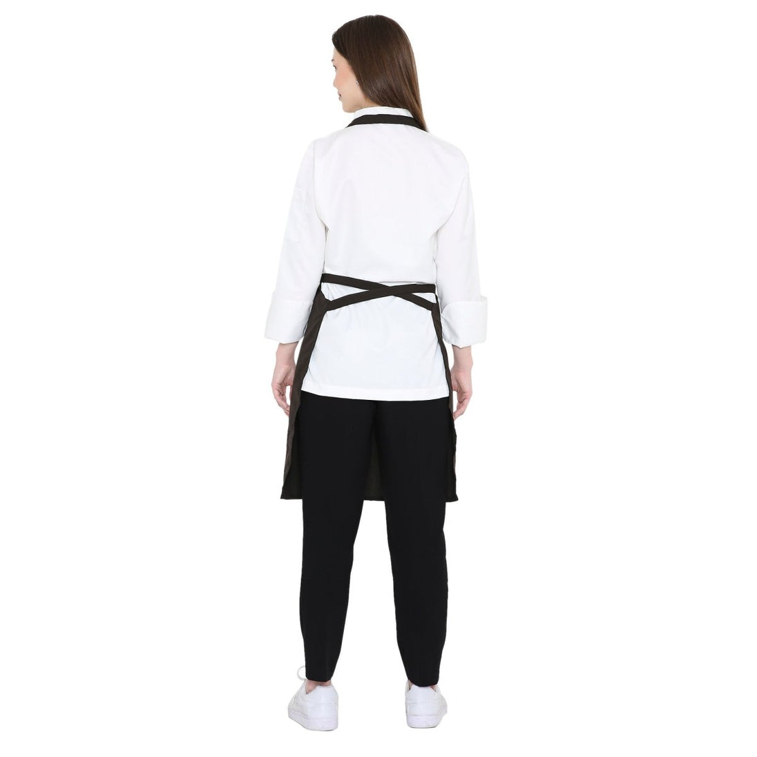 Pack of 4 Kitchen Apron (Dark Brown) - Free Logo - Uwears®