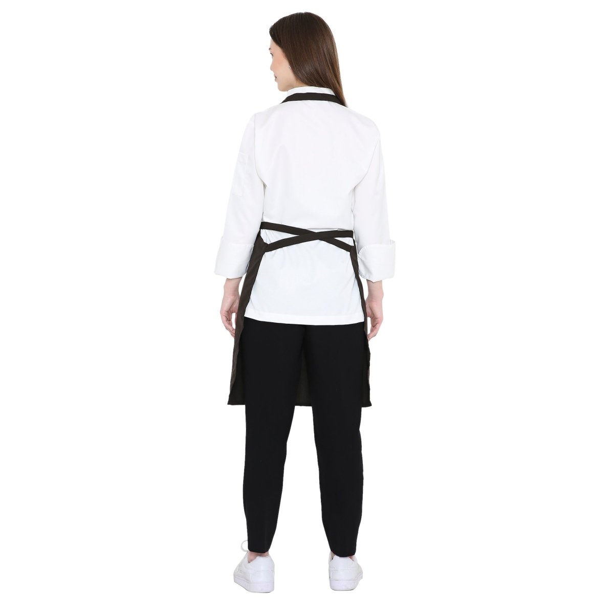Pack of 4 Kitchen Apron (Dark Brown) - Free Logo - Uwears®