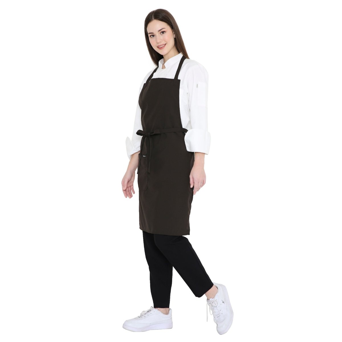 Pack of 4 Kitchen Apron (Dark Brown) - Free Logo - Uwears®