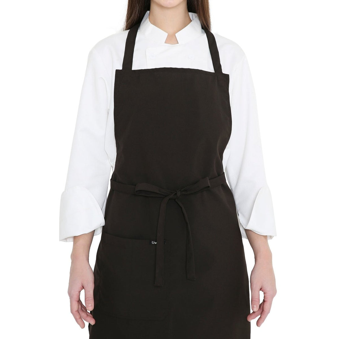 Pack of 4 Kitchen Apron (Dark Brown) - Free Logo - Uwears®