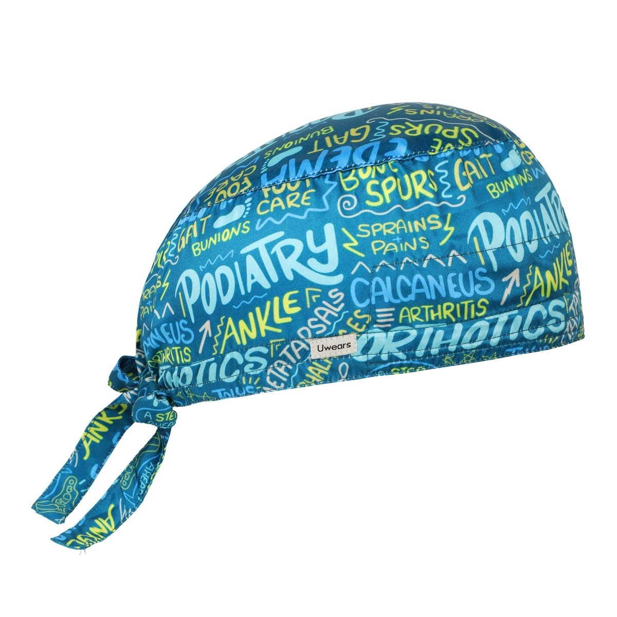 Podiatrist Scrub Cap Satin (Free Embroidery) - Uwears®
