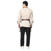 Canvas printed apron on model — cafe and coffee bar uniform India