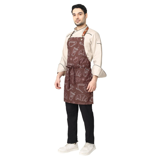 Premium Canvas Printed Apron / Barista Apron - Free Embroidery - Uwears®