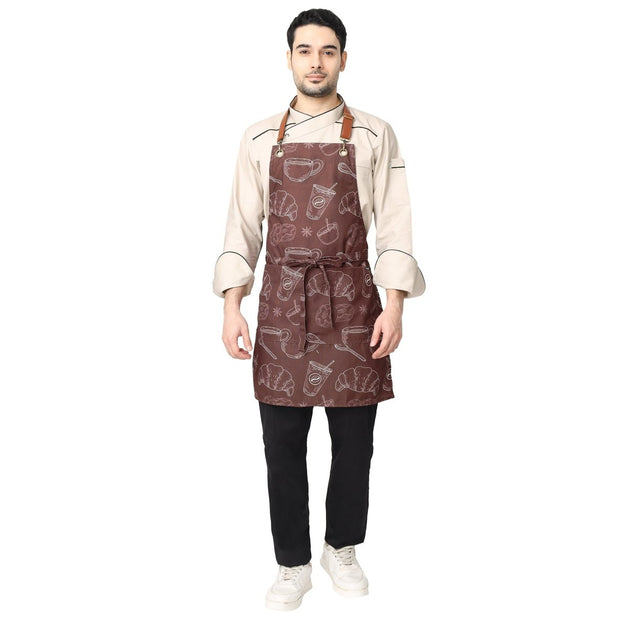 Premium Canvas Printed Apron / Barista Apron - Free Embroidery - Uwears®