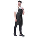 Premium Denim Apron with Leather Strap (Black Grey) - Free Embroidery - Uwears®