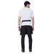 Premium Denim Apron with Leather Strap (Black Grey) - Free Embroidery - Uwears®