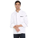 Premium Executive Full Sleeve Chef Coat (White/Black) - Free Embroidery - Uwears®
