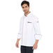 Premium Executive Full Sleeve Chef Coat (White/Black) - Free Embroidery - Uwears®