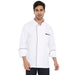 Premium Executive Full Sleeve Chef Coat (White/Black) - Free Embroidery - Uwears®