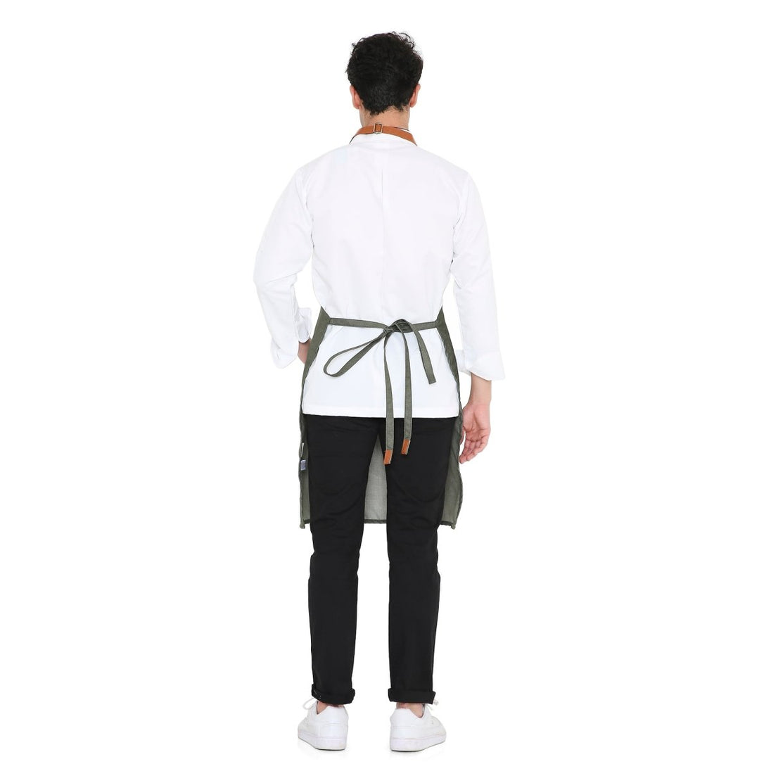 Premium Leather Apron (Green) - Free Embroidery - Uwears®