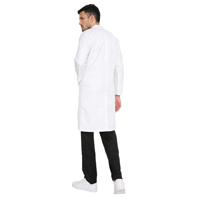 Premium Men's Long Doctor Apron Coat / Lab Coat Full Sleeves - Free Embroidery - Uwears®