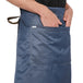 Premium Service Waist Apron (Classic Blue/Brown) - Free Embroidery - Uwears®