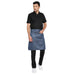Premium Service Waist Apron (Classic Blue/Brown) - Free Embroidery - Uwears®