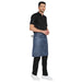 Premium Service Waist Apron (Classic Blue/Brown) - Free Embroidery - Uwears®