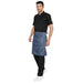 Premium Service Waist Apron (Classic Blue/Brown) - Free Embroidery - Uwears®