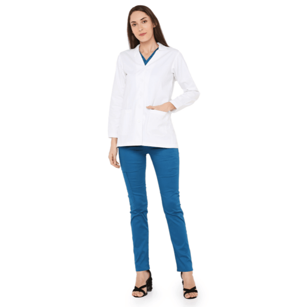 Premium Women's Doctor Apron Coat / Lab Coat Full Sleeves - Free Embroidery - Uwears®
