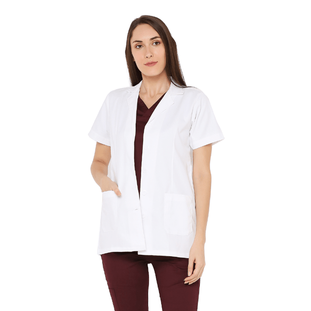 Premium Women's Doctor Apron Coat / Lab Coat Half Sleeves - Free Embroidery - Uwears®