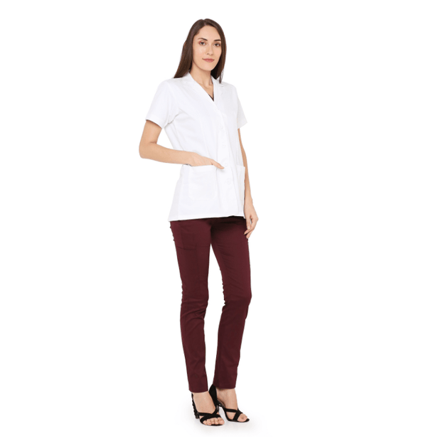 Premium Women's Doctor Apron Coat / Lab Coat Half Sleeves - Free Embroidery - Uwears®
