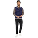 Safety Jacket High Quality with Reflective Tape - Navy Blue - Uwears®