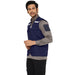 Safety Jacket High Quality with Reflective Tape - Navy Blue - Uwears®