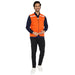 Safety Jacket High Quality with Reflective Tape - Orange - Uwears®
