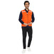 Safety Jacket High Quality with Reflective Tape - Orange - Uwears®