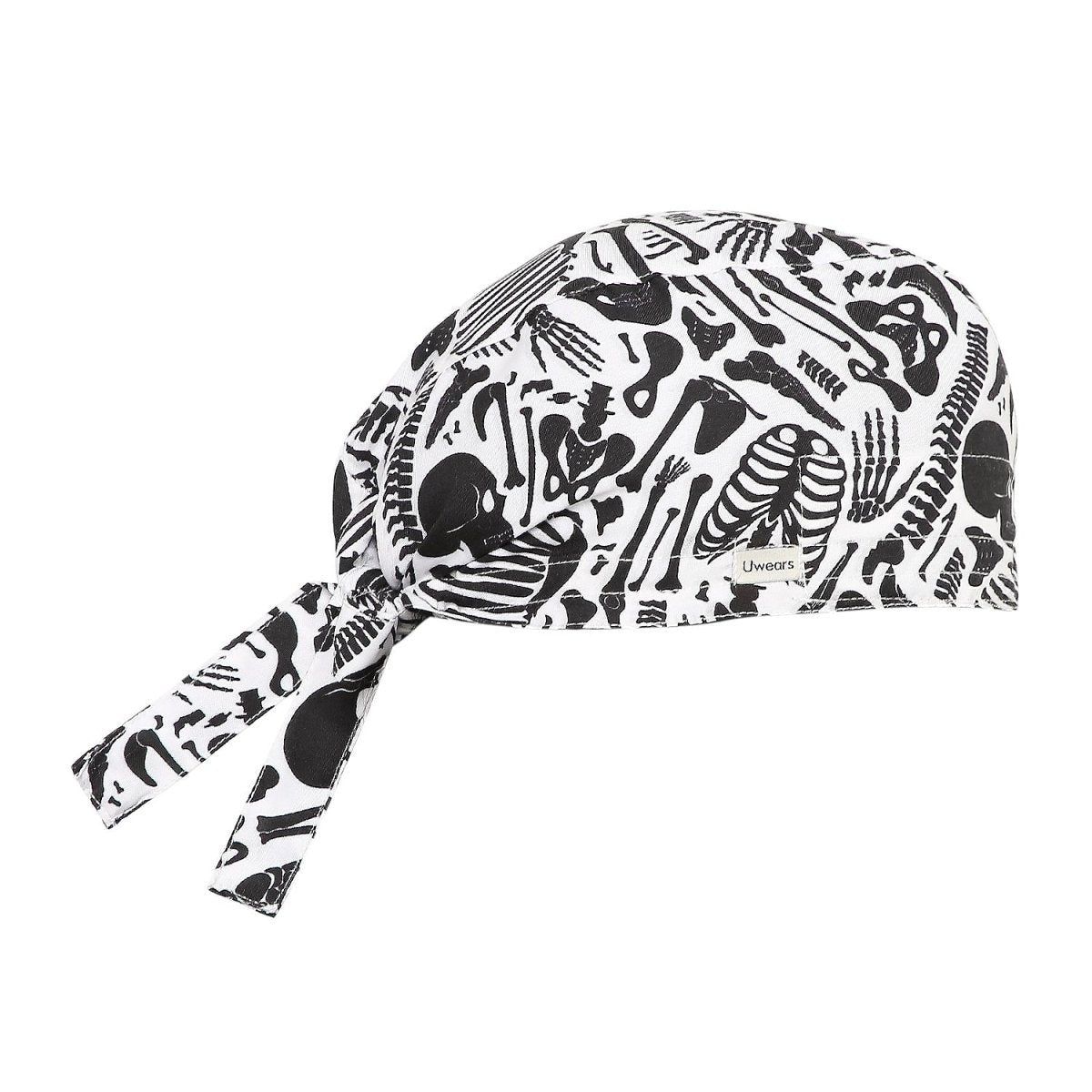 Skull & Bones Chef Cap Satin (Free Embroidery) - Uwears®