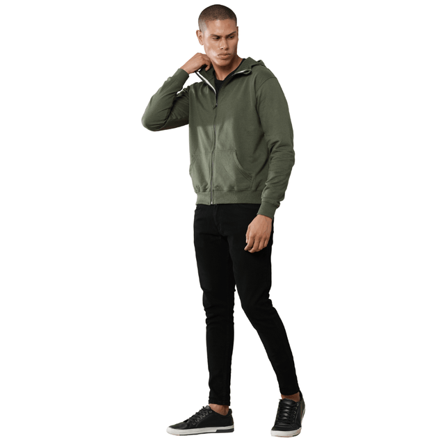 Unisex Classic Hoodie Jacket with Zipper - Free Embroidery - Uwears®