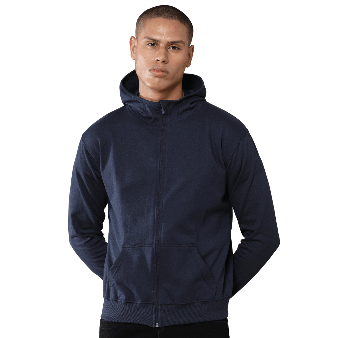 Unisex Classic Hoodie Jacket with Zipper - Free Embroidery - Uwears®