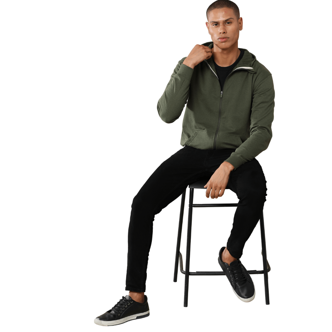 Unisex Classic Hoodie Jacket with Zipper - Free Embroidery - Uwears®