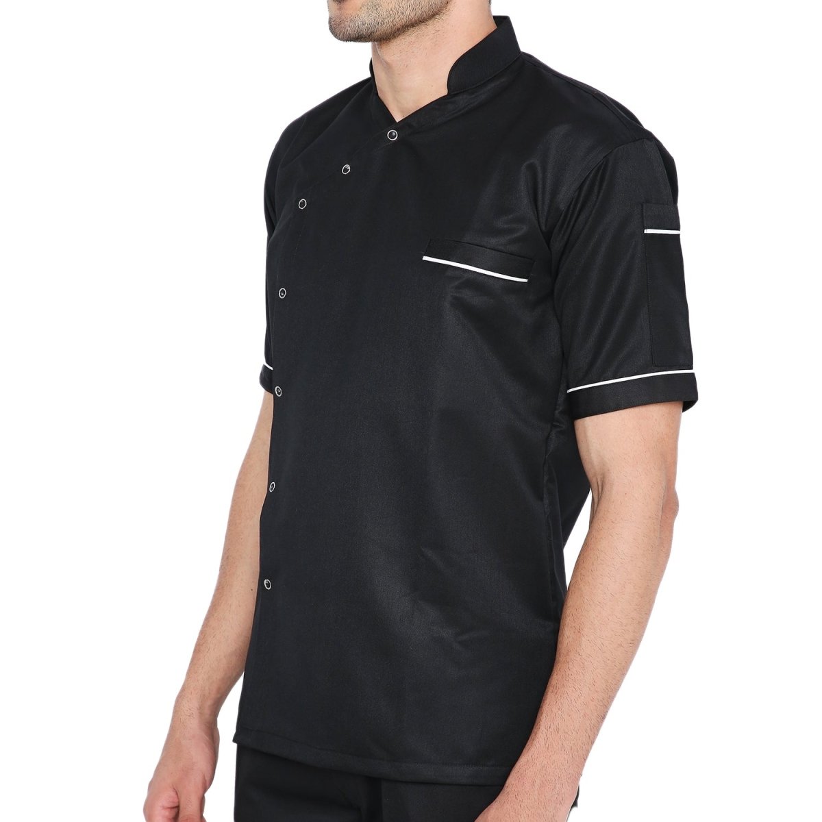 Unisex Modern Dentist Coat Black - Free Embroidery - Uwears®