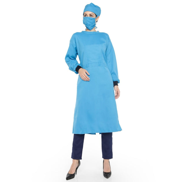 Unisex Surgical Gown / OT Gown for Doctors (Free Embroidery) - Uwears®