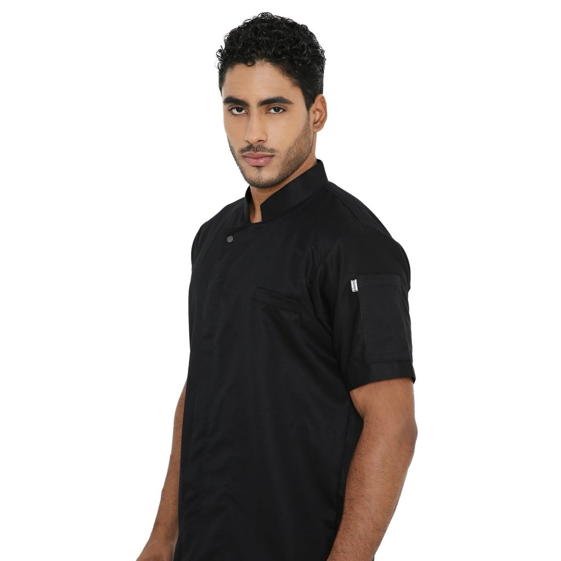 Unisex Zipper Coat Black - Free Embroidery - Uwears®