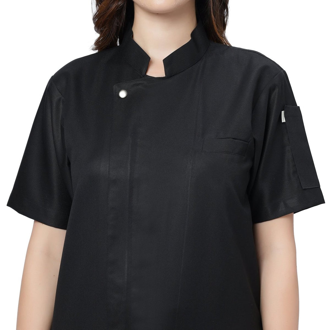 Unisex Zipper Coat Black - Free Embroidery - Uwears®