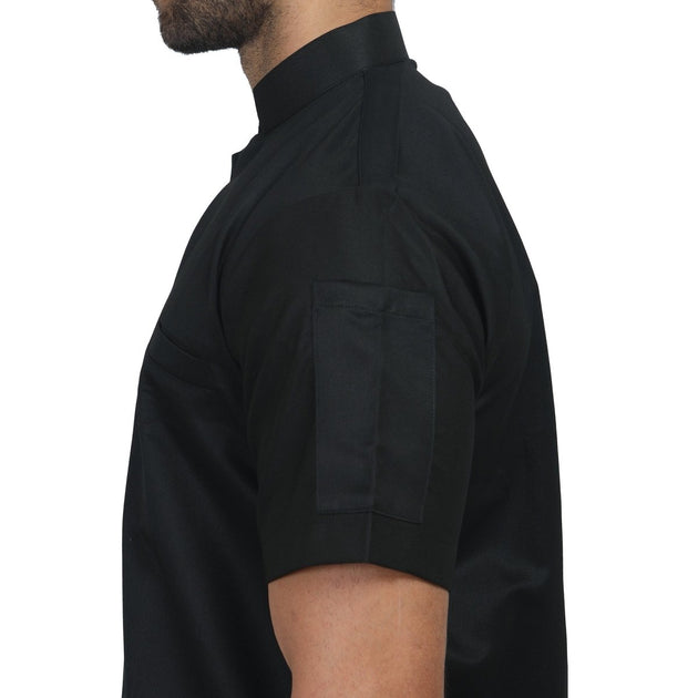 Unisex Zipper Coat Black - Free Embroidery - Uwears®